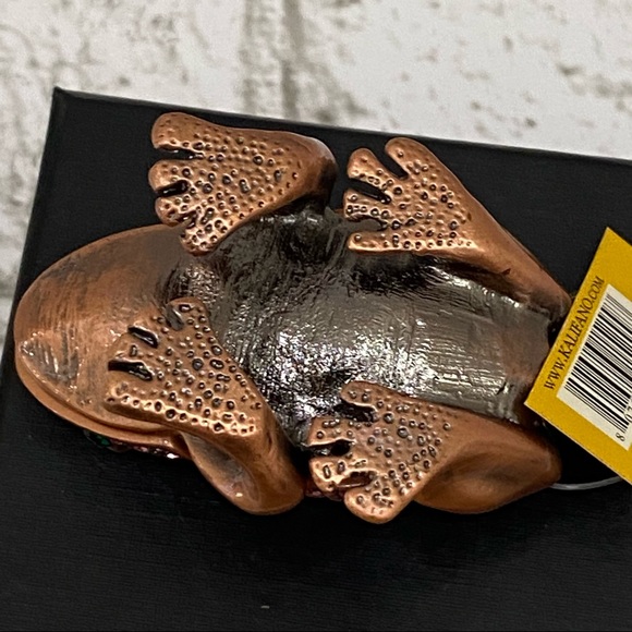 NWT Alexander Kalifano Jeweled Frog Trinket Box - Picture 4 of 9